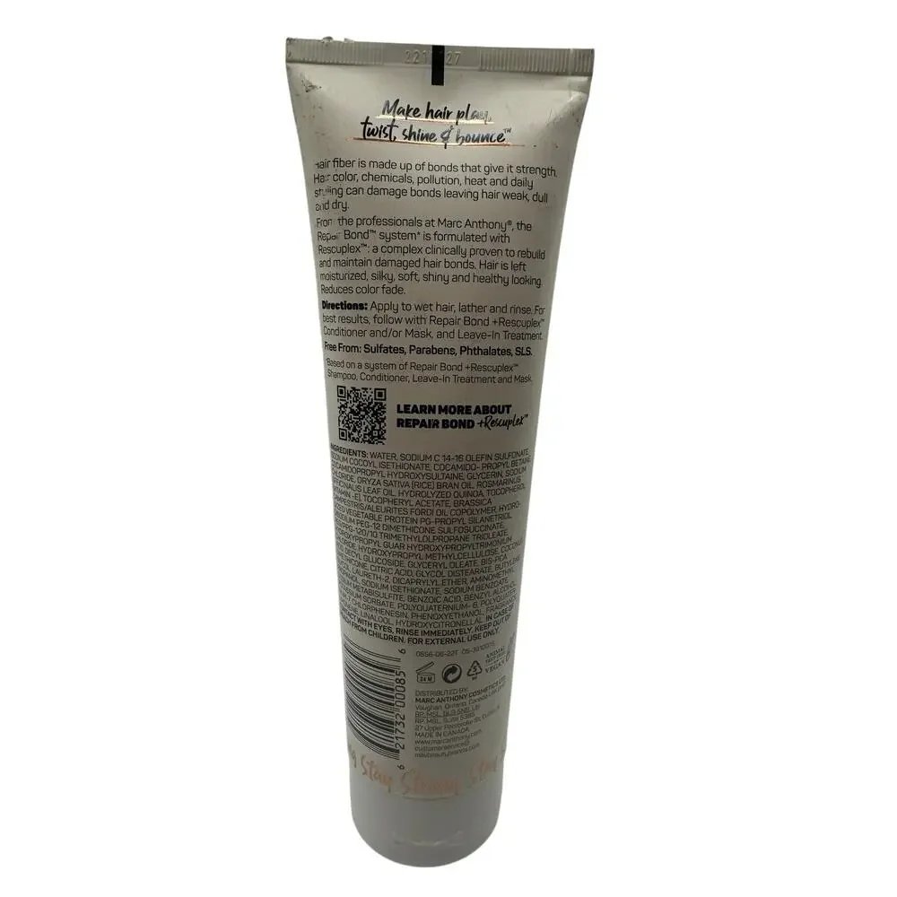 Marc Anthony Repair Bond+ Rescuplex Daily Care Shampoo Damaged Hair 8.45oz NWOB